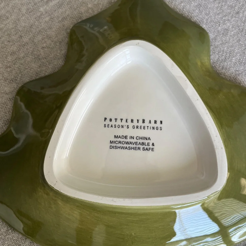 Pottery Barn Christmas Tree Plate